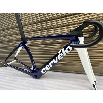 Cervelo 新しい S5 カーボン ロード自転車フレーム ブルーとホワイト 